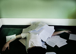 It's your first semester of graduate school - do you feel like this? photo credit: Buried Alive via photopin (license)